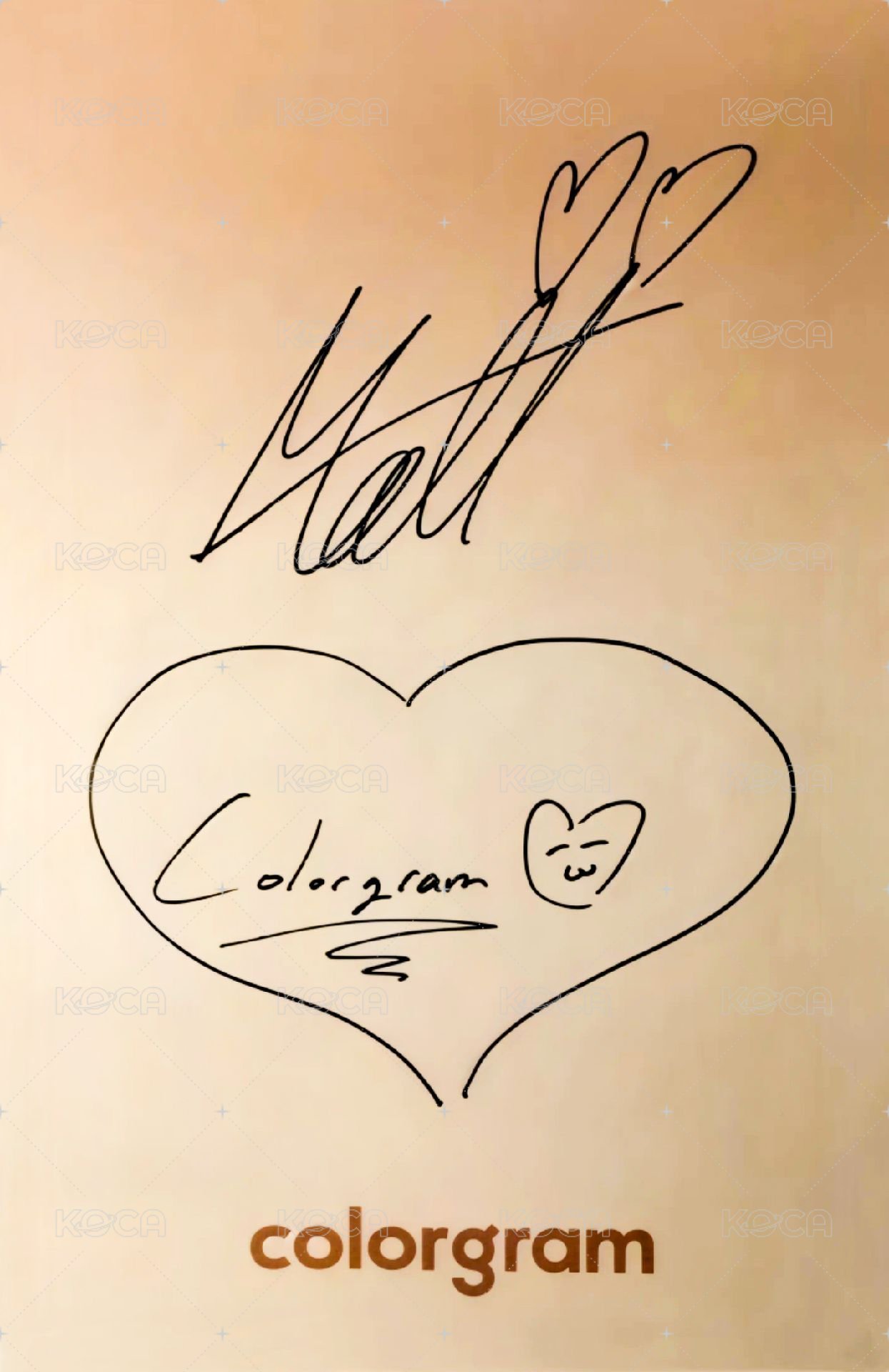 COLORGRAM 代言卡 2.0 背面