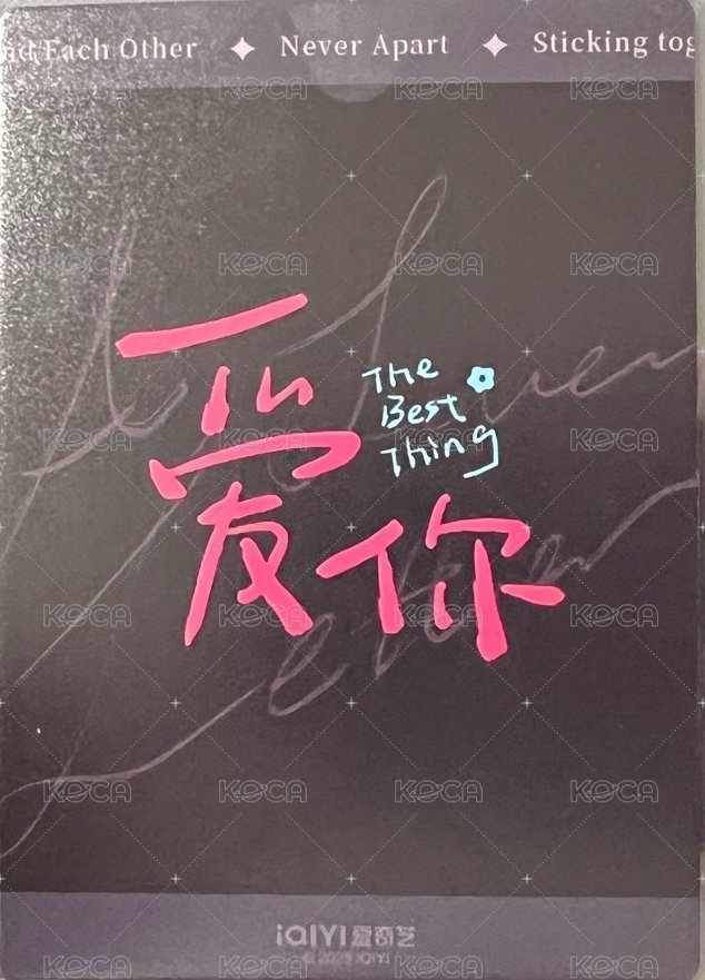 愛你花絮卡 周邊卡 張凌赫愛你看劇本花絮卡 背面