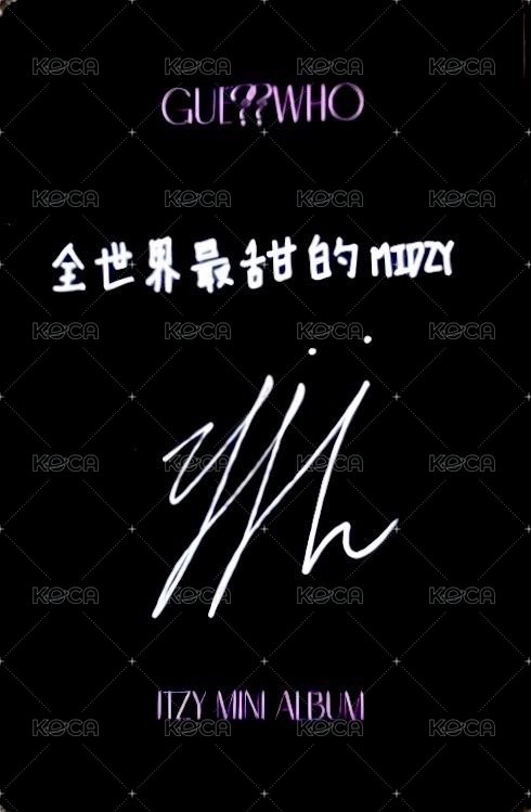 GUESS WHO yzy 1.0/2.0 簽售卡  背面