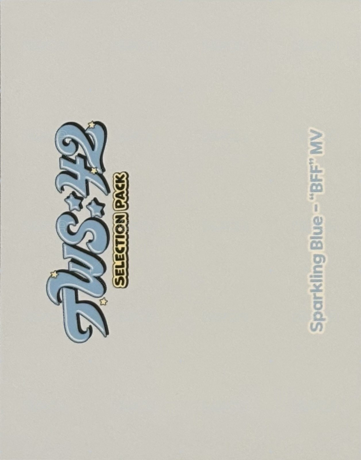 TWS:42 Selection Pack 周邊卡 團卡 背面