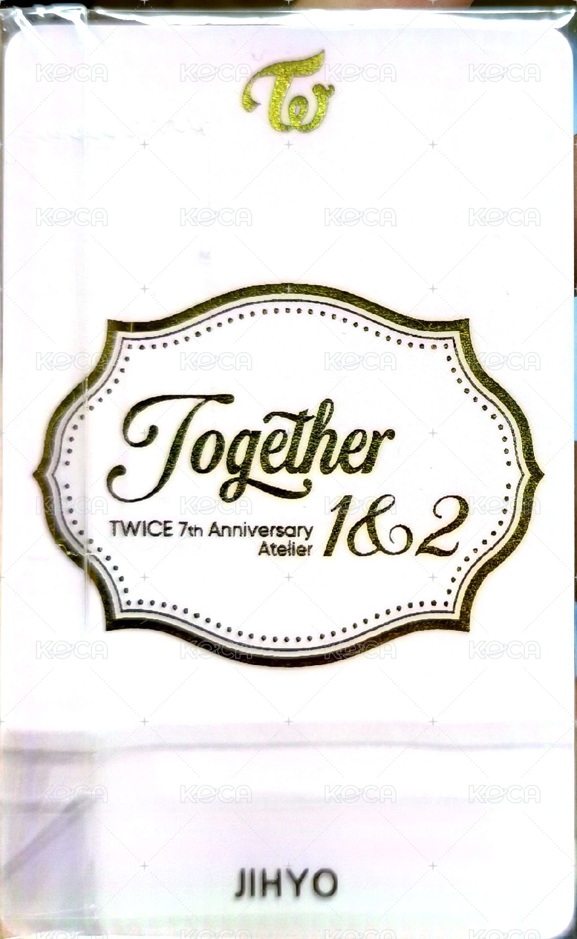 七週年 jyp 幸運卡  背面