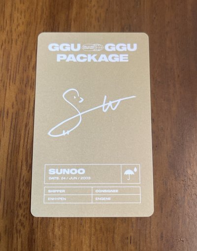 enhypen sunoo 周邊卡