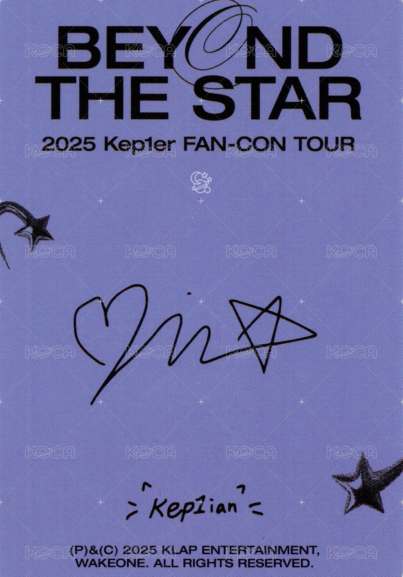 25'FC 周邊卡 卡包卡 Star ver. 背面