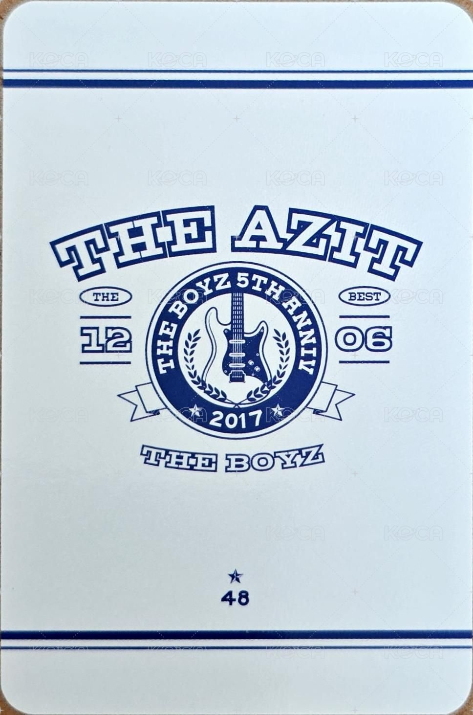 THE BOYZ 5th ANNIVERSARY POP-UP STORE [THE AZIT] 隨機卡  背面