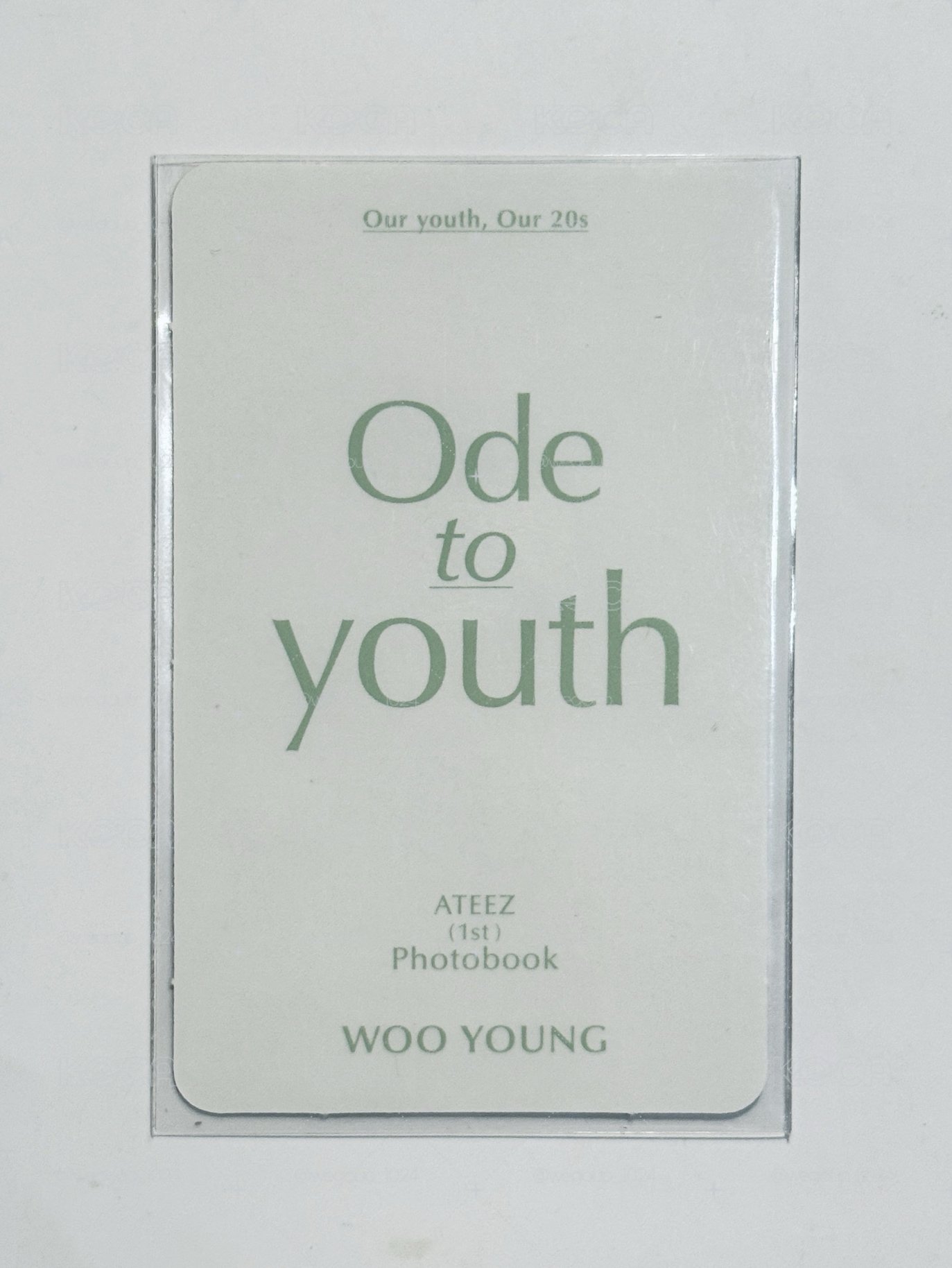ATEEZ 1ST PHOTOBOOK;ODE TO YOUTH 寫真卡  友榮