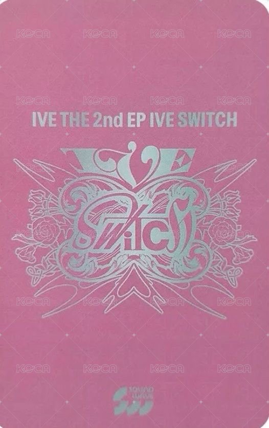 IVE SWITCH sw 7.0 簽售卡 香港簽售 背面