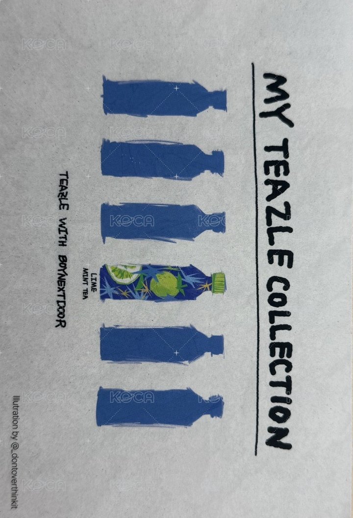 TEAZLE 代言 明信片  背面