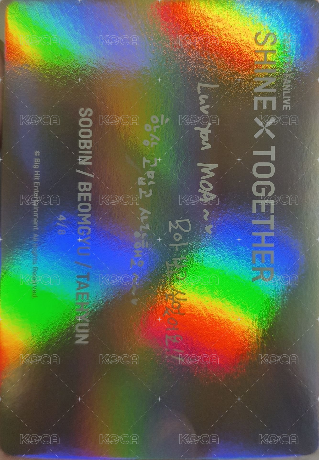 21 FANLIVE 隨機卡  背面