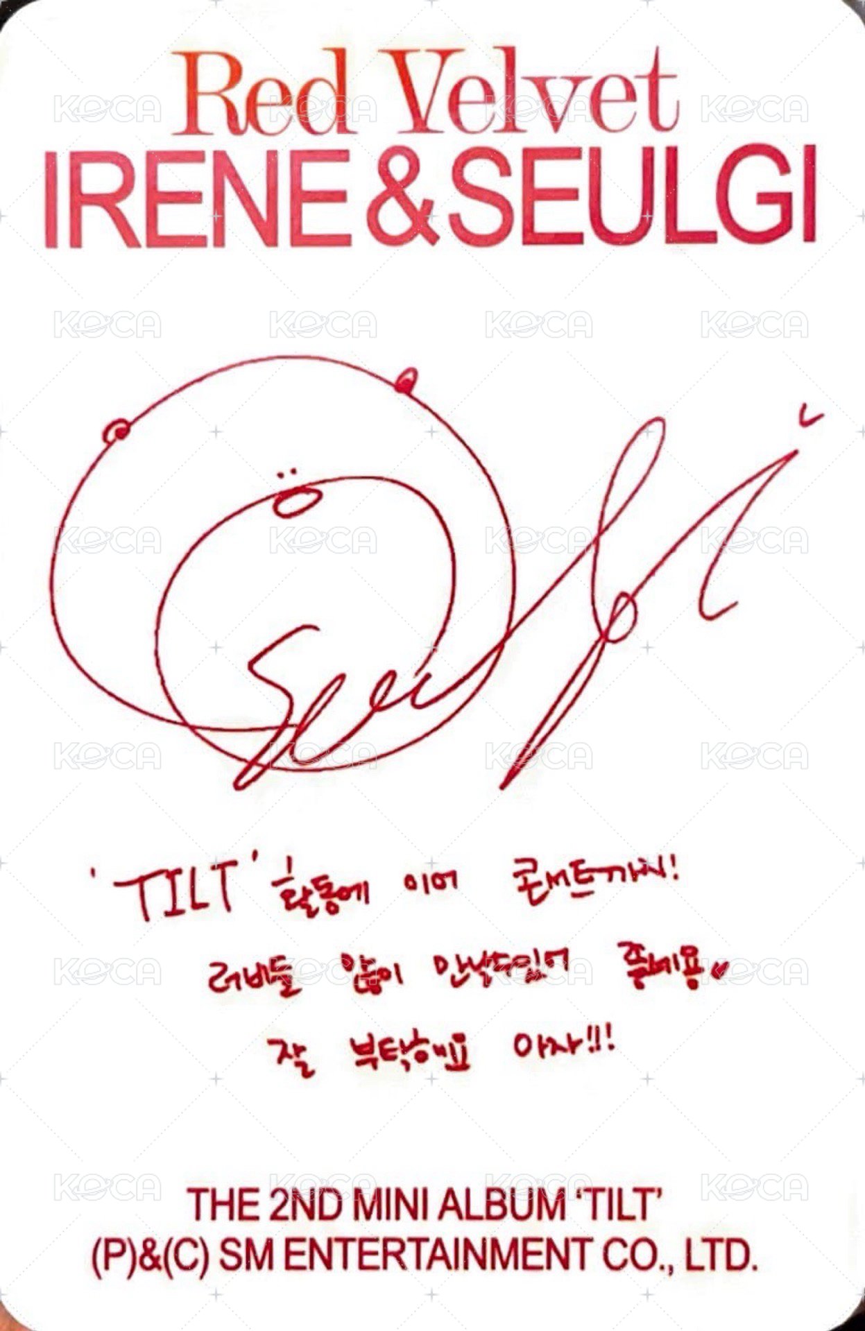 TILT 專輯卡 Photobook ver.  背面