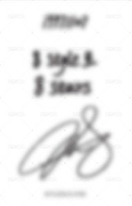 生日禮盒ver.5 周邊卡 SCARF-8 stars 背面