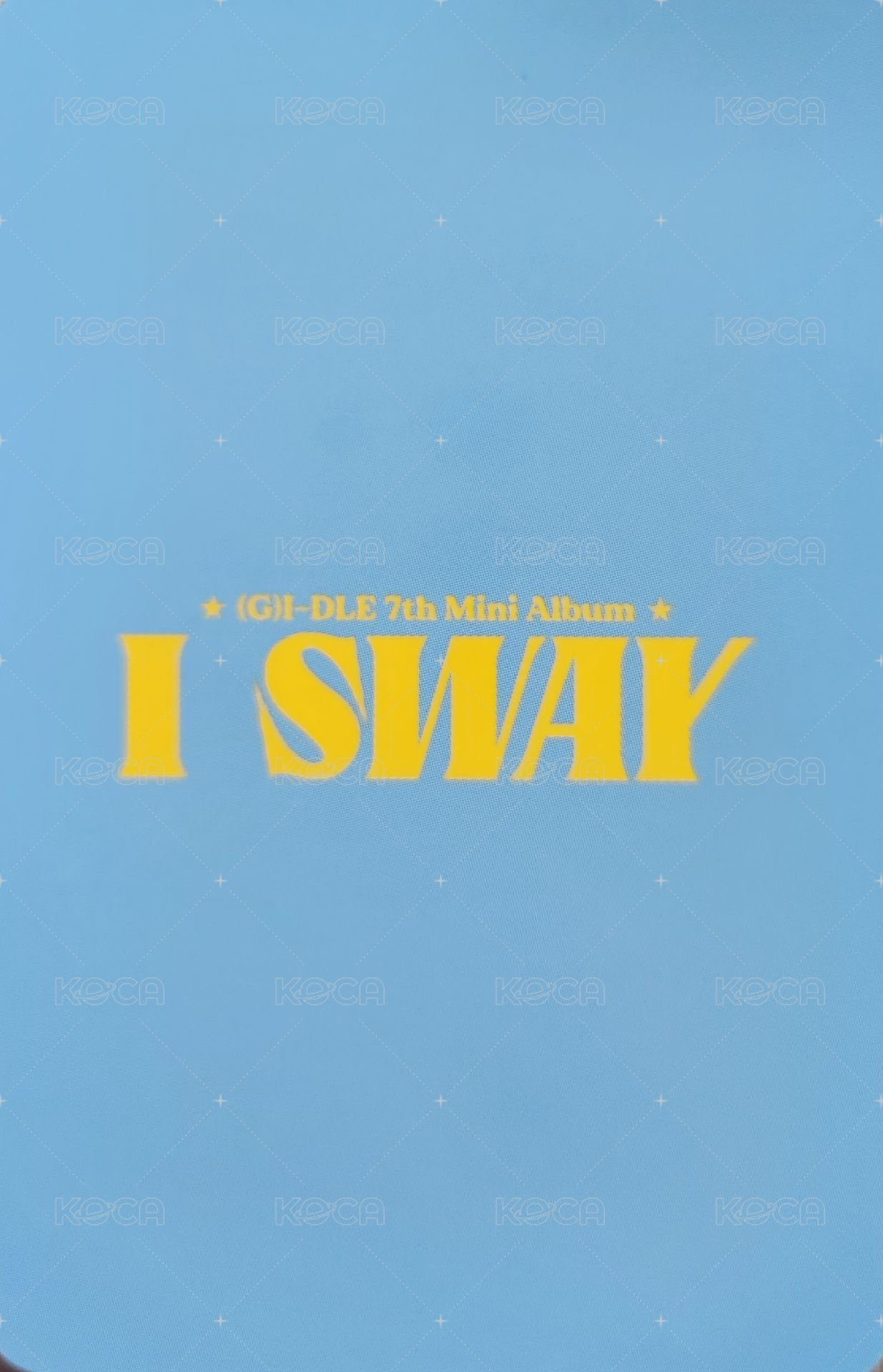 I SWAY k4 7.0線下 幸運卡  背面