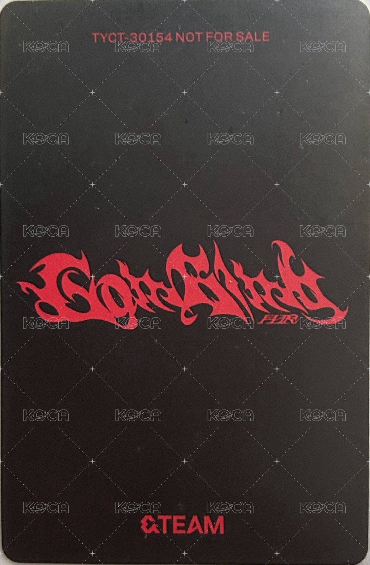 Go in Blind (月狼) 專輯卡 通常盤專卡 背面