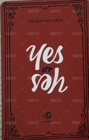 YES or YES 專輯卡 彩瑛紅框款 背面