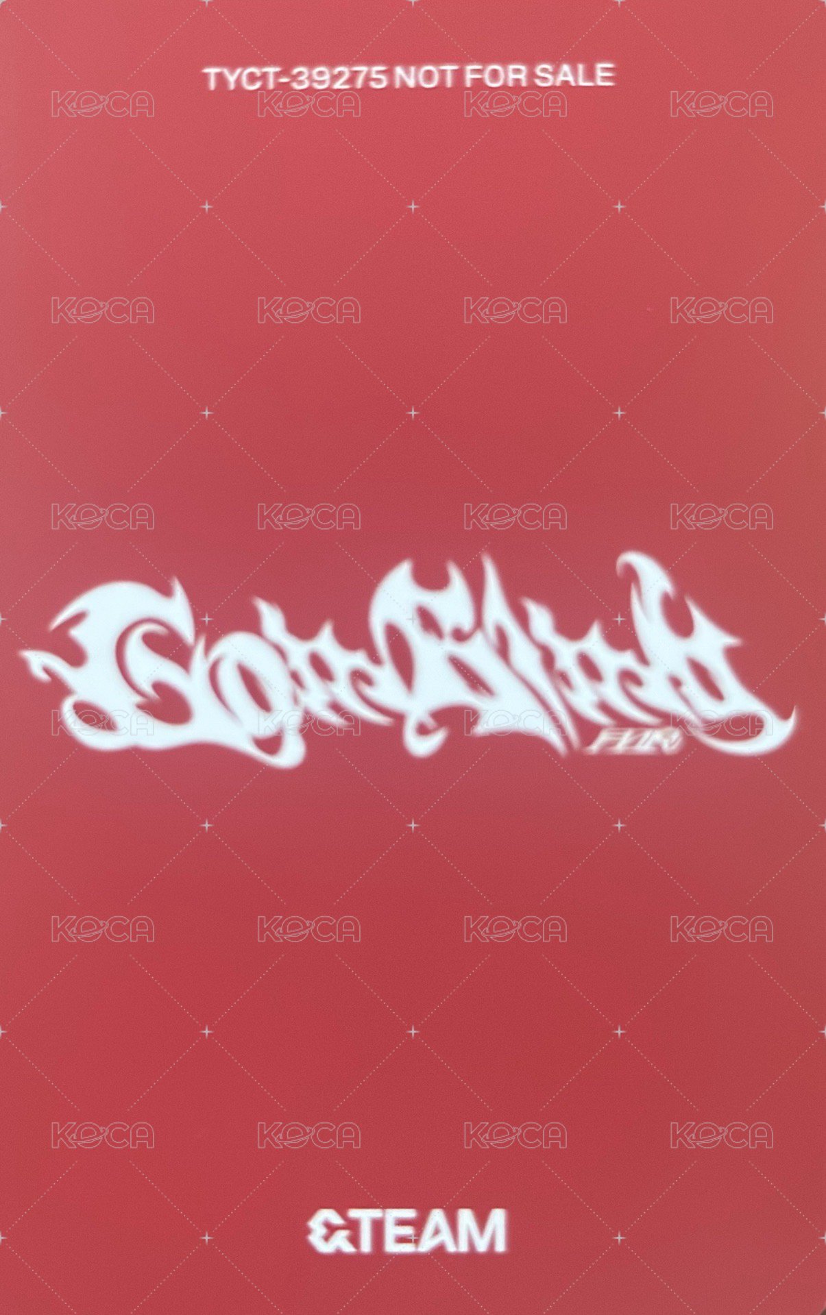 Go in Blind (月狼) 專輯卡 雙人卡 Yuma&Yuma 背面