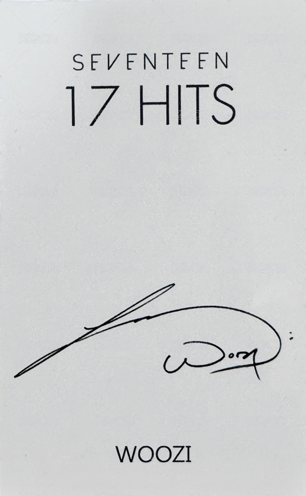 17 HITS   台灣版小卡 專輯卡  背面