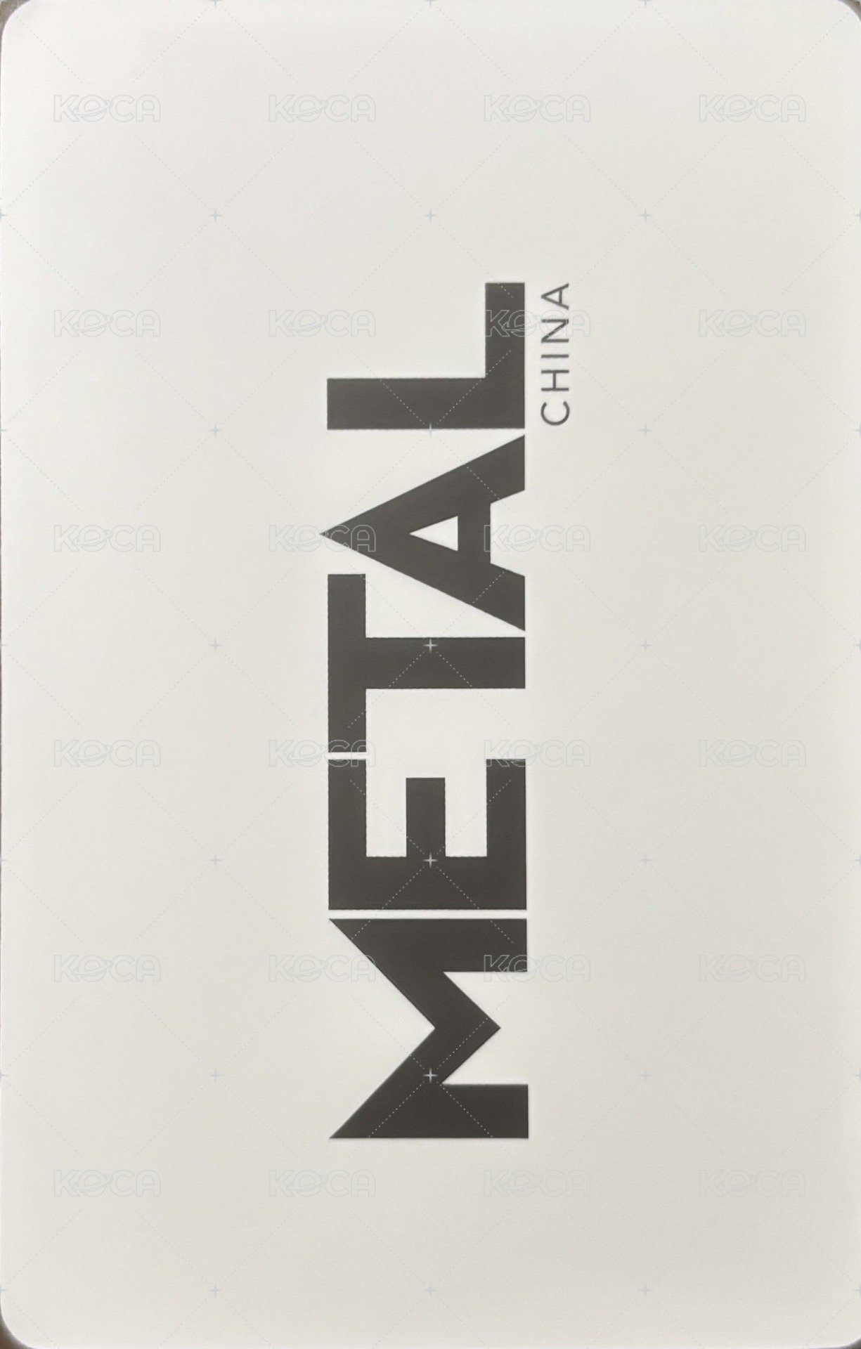 Metal雜誌 雜誌卡 METAL 雜誌固配小卡冬 背面