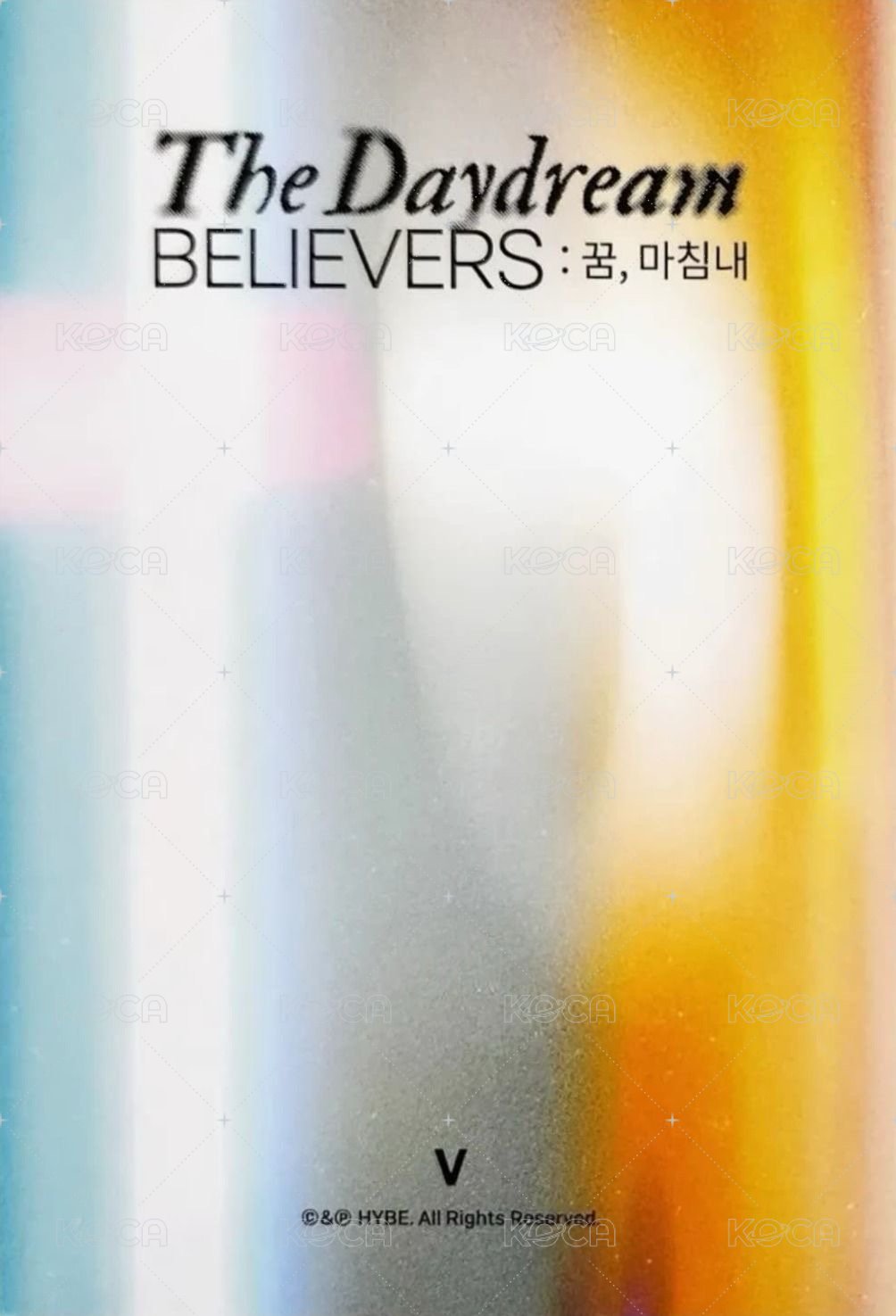 Daydream展 周邊卡  背面