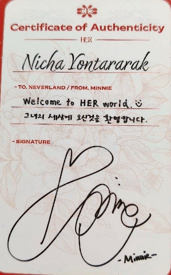 HER 專輯卡  背面