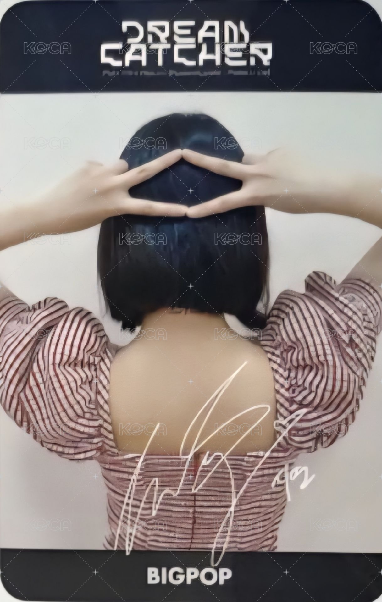 迷你七輯 bg 簽售卡  背面