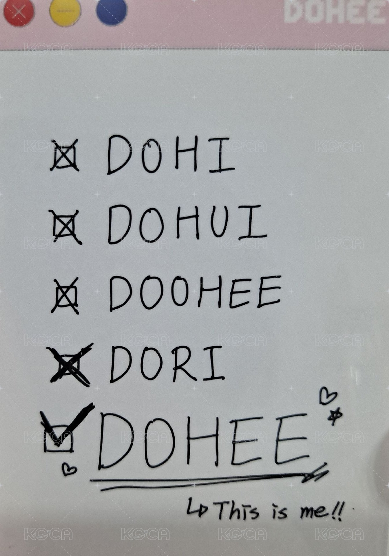 迷二 Mallang. ver 專輯卡 A 背面