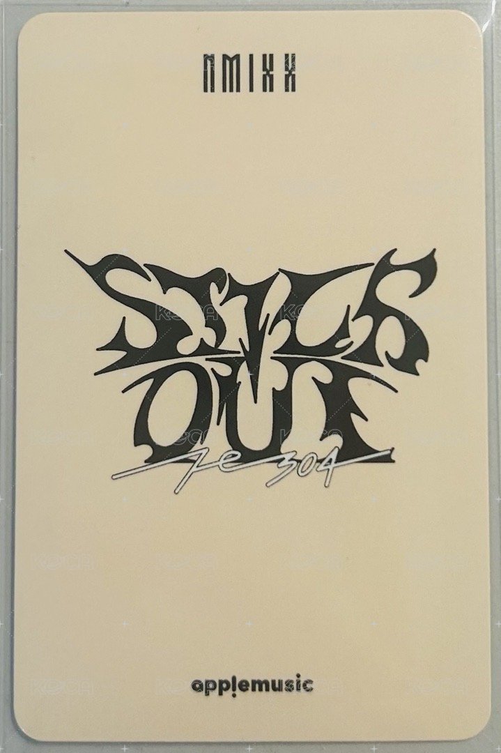 STICK OUT am 簽售卡 懟臉圭 背面