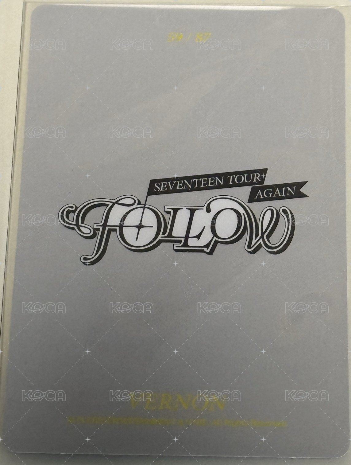 FOLLOW AGAIN 隨機卡  背面