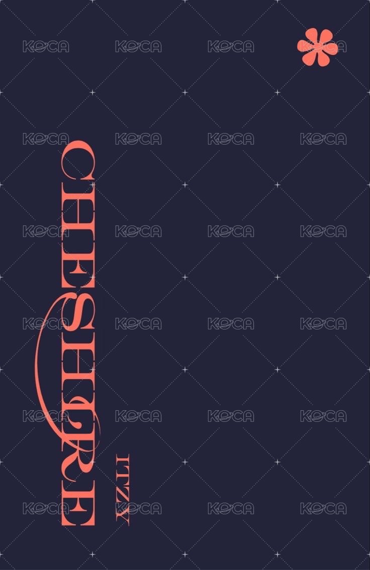 CHESHIRE jyp 預售 特典卡  背面