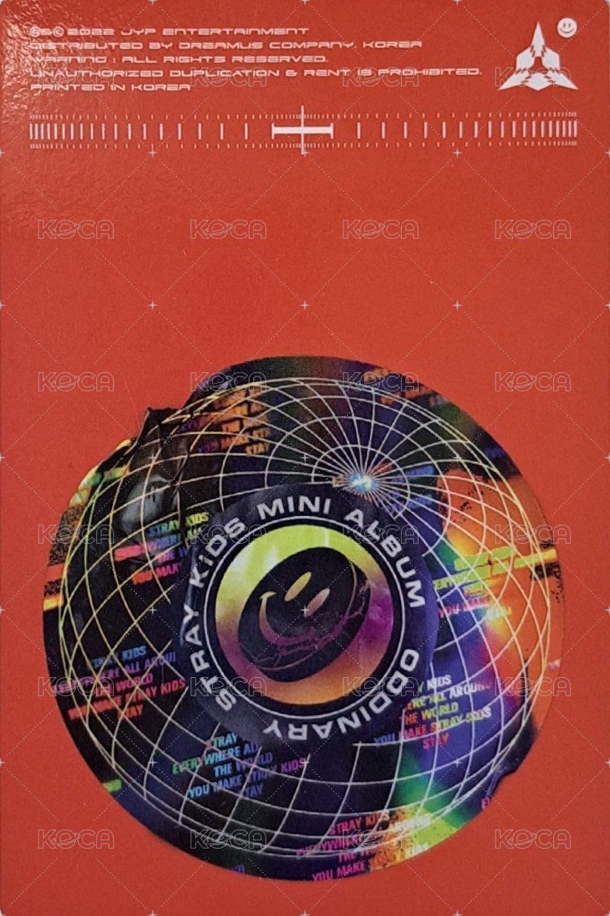 ODDINARY 專輯卡 紅版雙人卡 背面