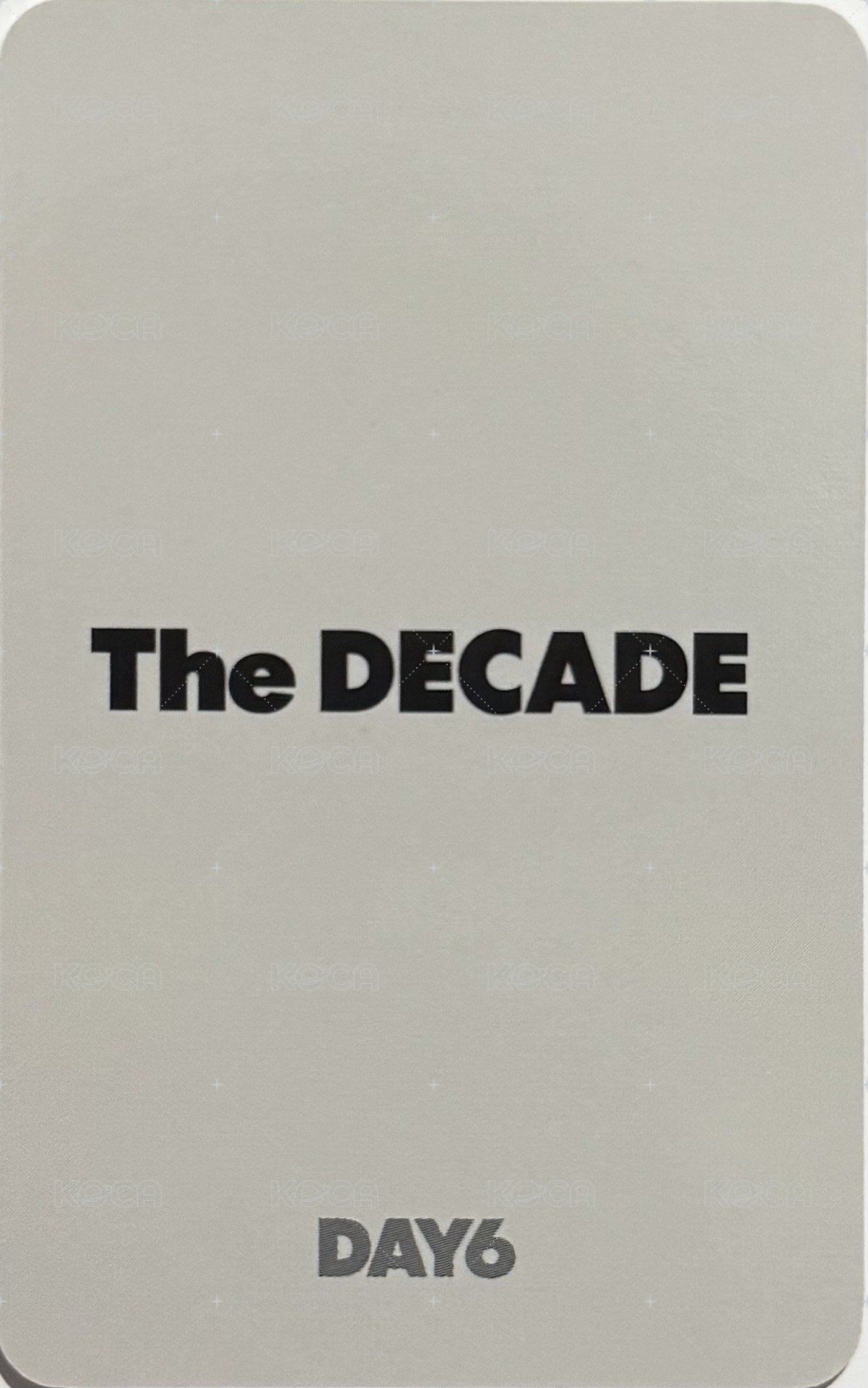 正四 fans 特典卡  背面