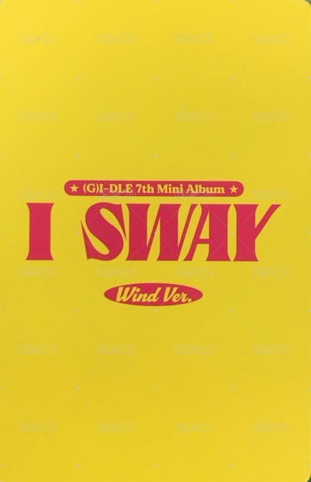 I SWAY 專輯卡 wind ver.專卡 宋雨琦 背面