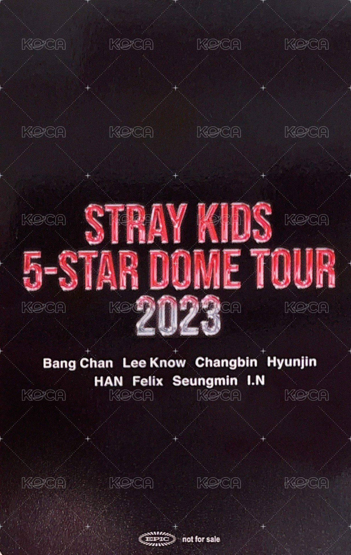 1st 日本巨蛋巡迴 入場卡 / 場限卡 神戶 06/08 拍手會 背面