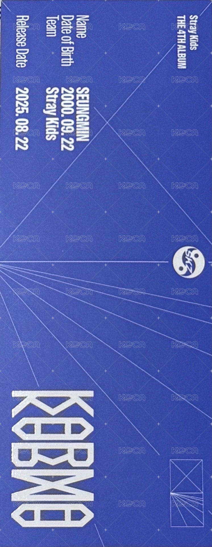 KARMA 書籤 Ceremony ver. 背面