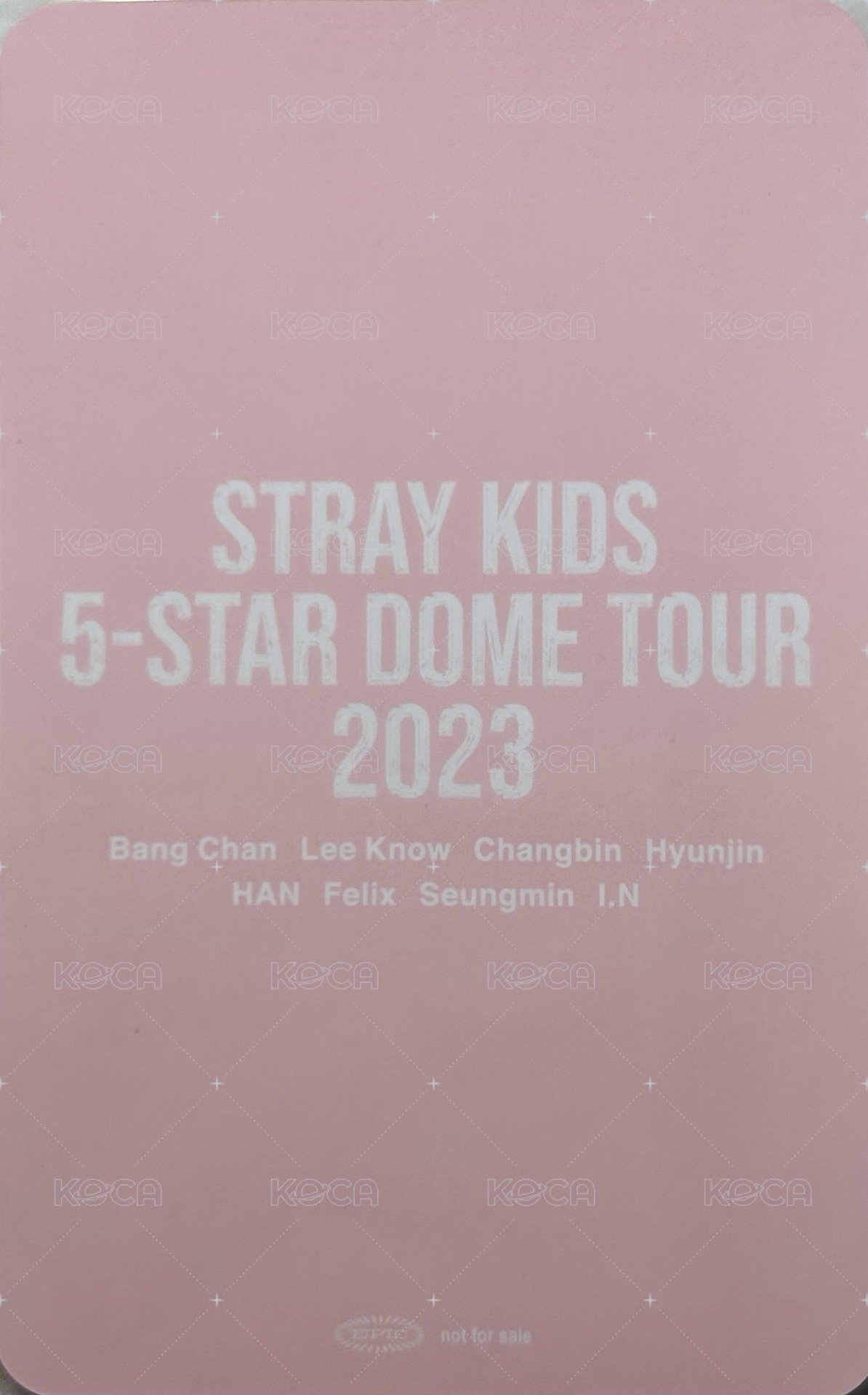 1st 日本巨蛋巡迴 入場卡 / 場限卡 東京 10/28 背面