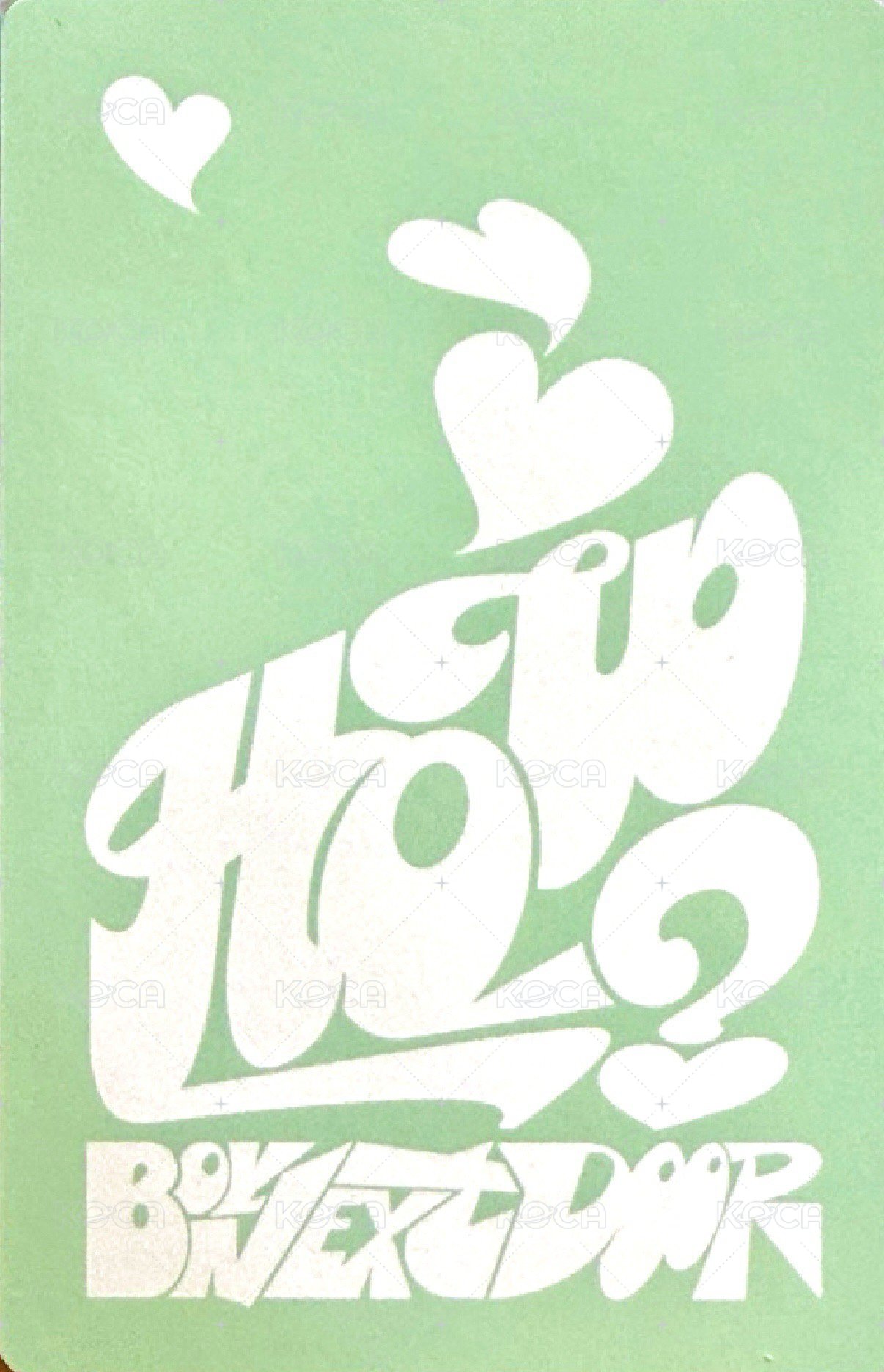 HOW? 專輯卡 Earth ver.A 5 背面