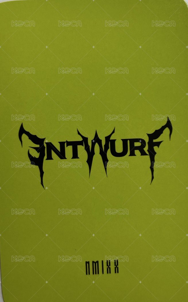 ENTWURF k4 1.0 幸運卡  背面