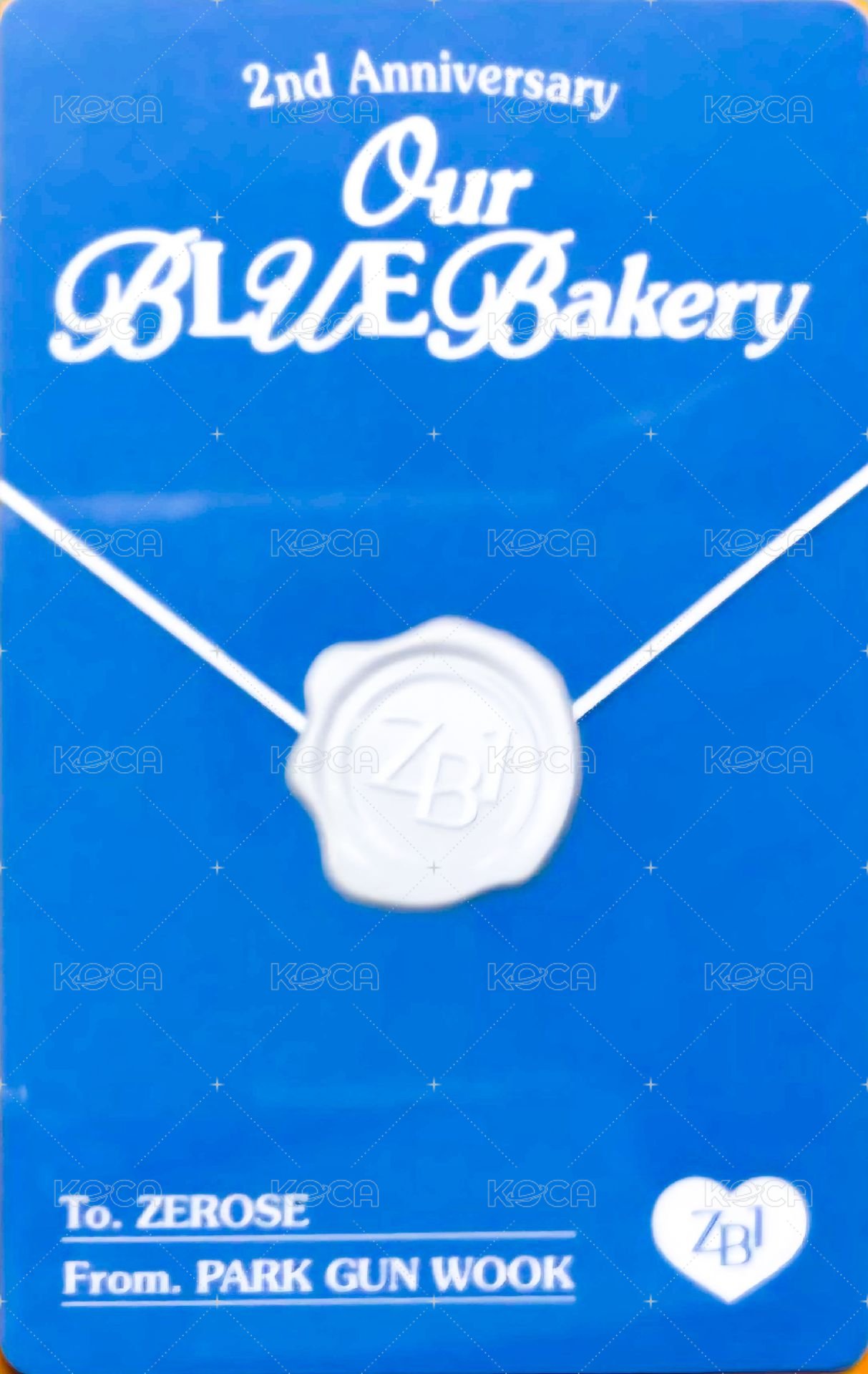 兩周年快閃 周邊卡 蛋糕卡 背面