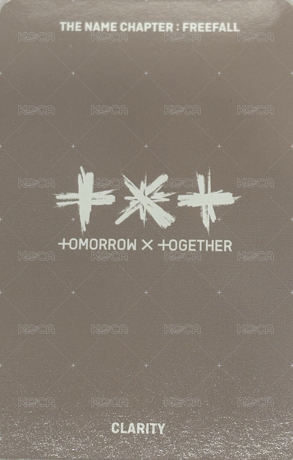 正三 專輯卡 Clarity版A 背面