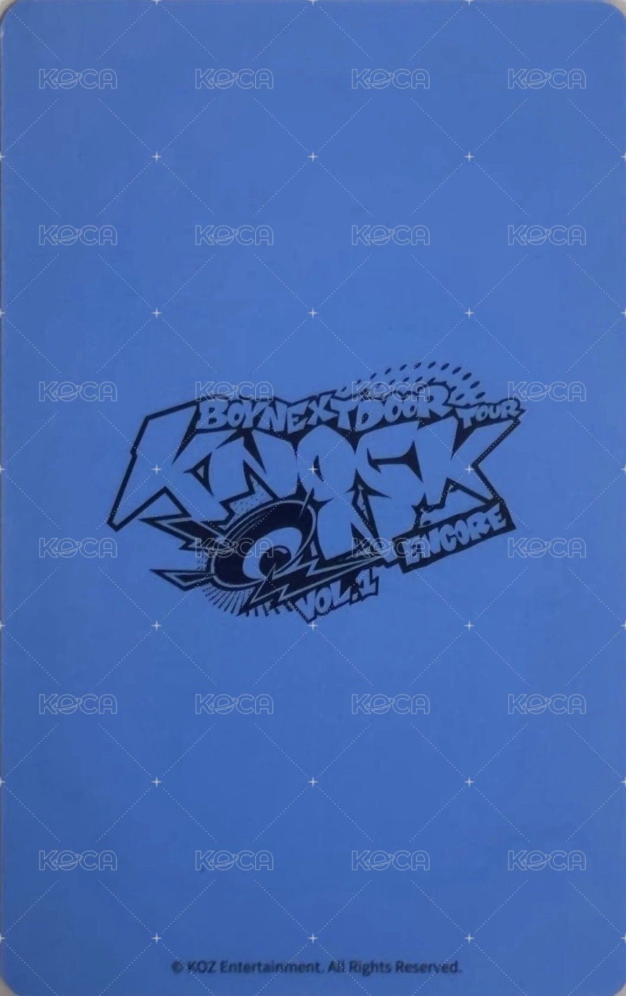 Knock On 巡迴 會員禮卡 安可場 新入會卡 2 背面