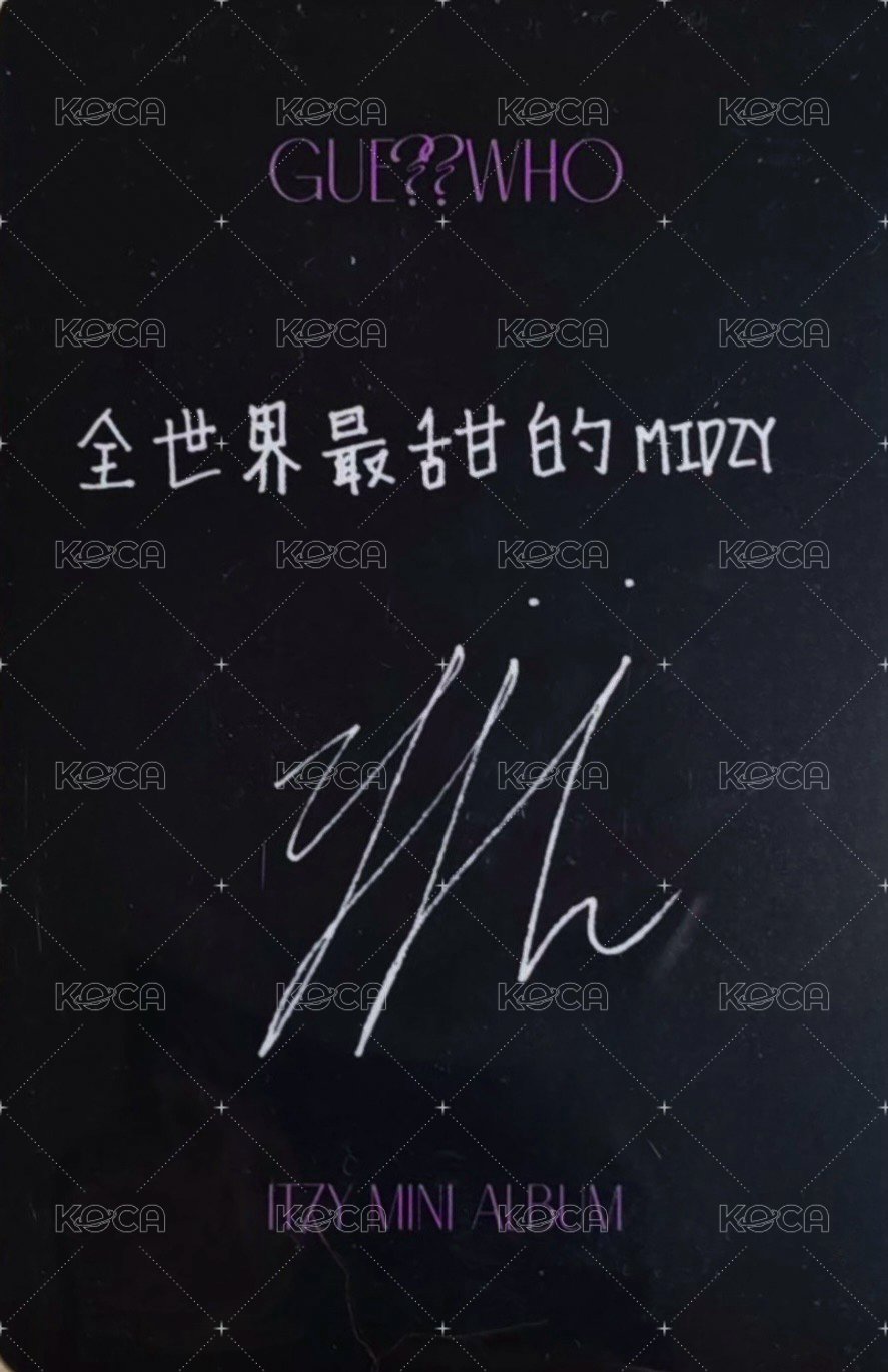 GUESS WHO yzy 3.0 簽售卡  背面