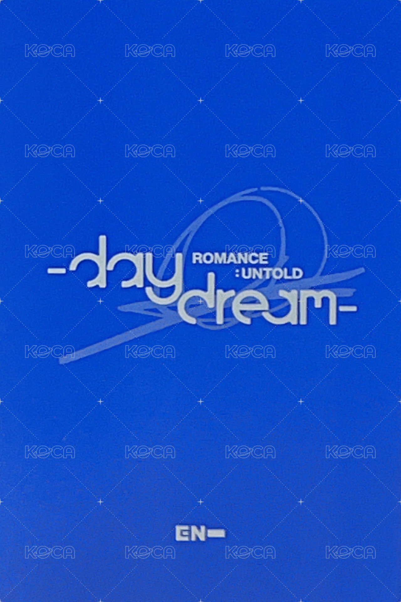 正二後續 專輯卡 BLUE NOON ver.B 背面