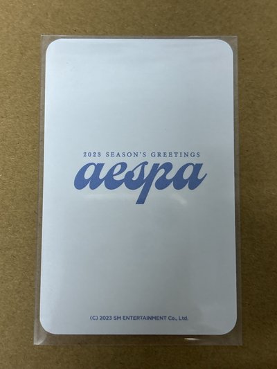 aespa Karina 柚子 2023年曆 周邊卡 後續 照片組柚