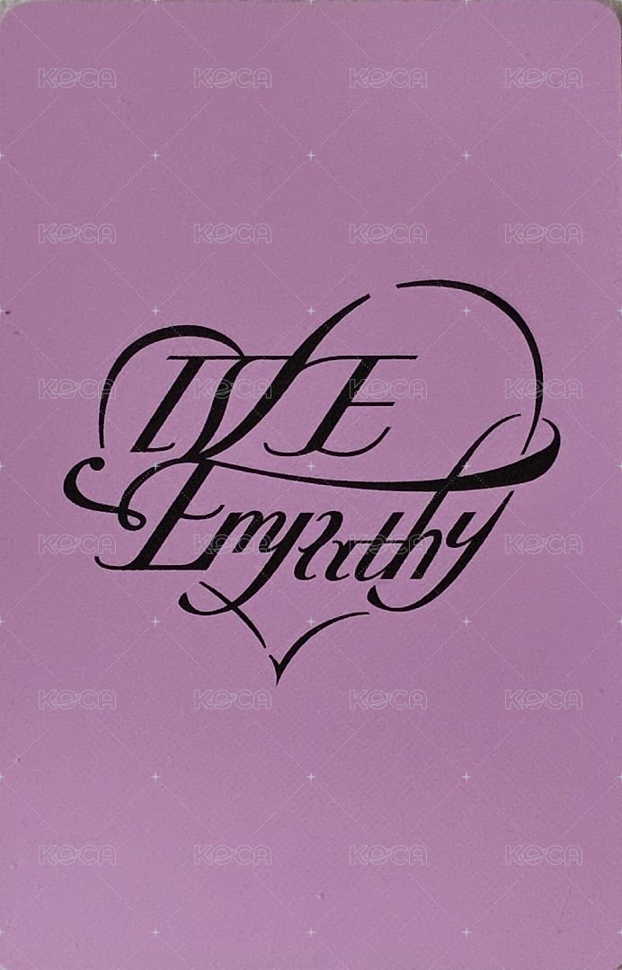IVE EMPATHY 專輯卡 You ver.專卡 背面