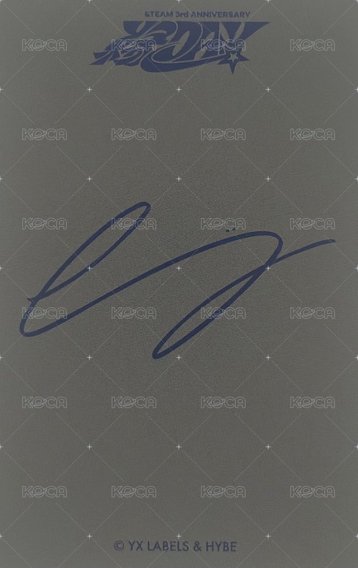 縁DAY 周邊卡 3周年 照片留言板小卡 背面