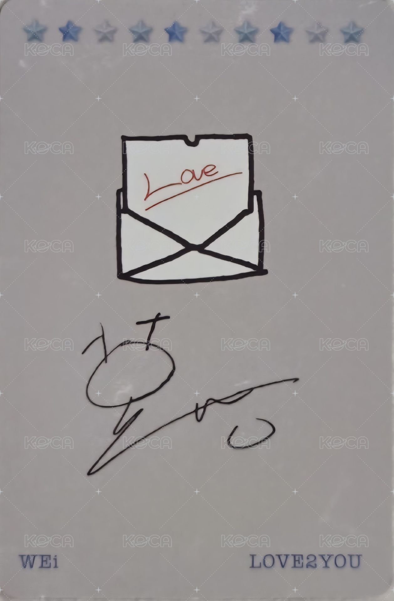 單曲一輯 專輯卡  背面