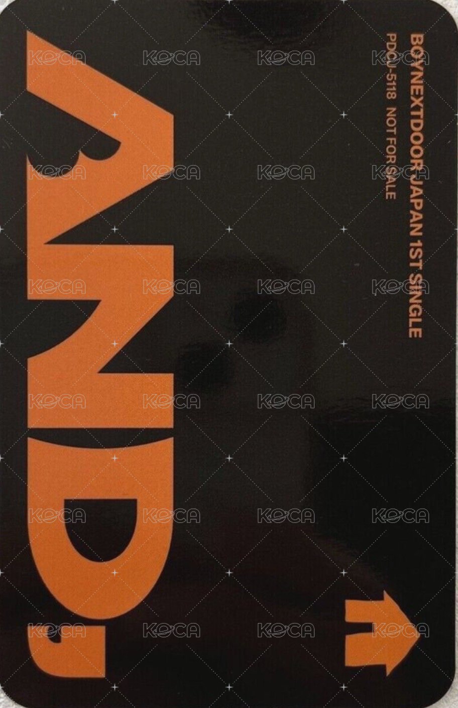 AND, 專輯卡 環球限定盤 背面