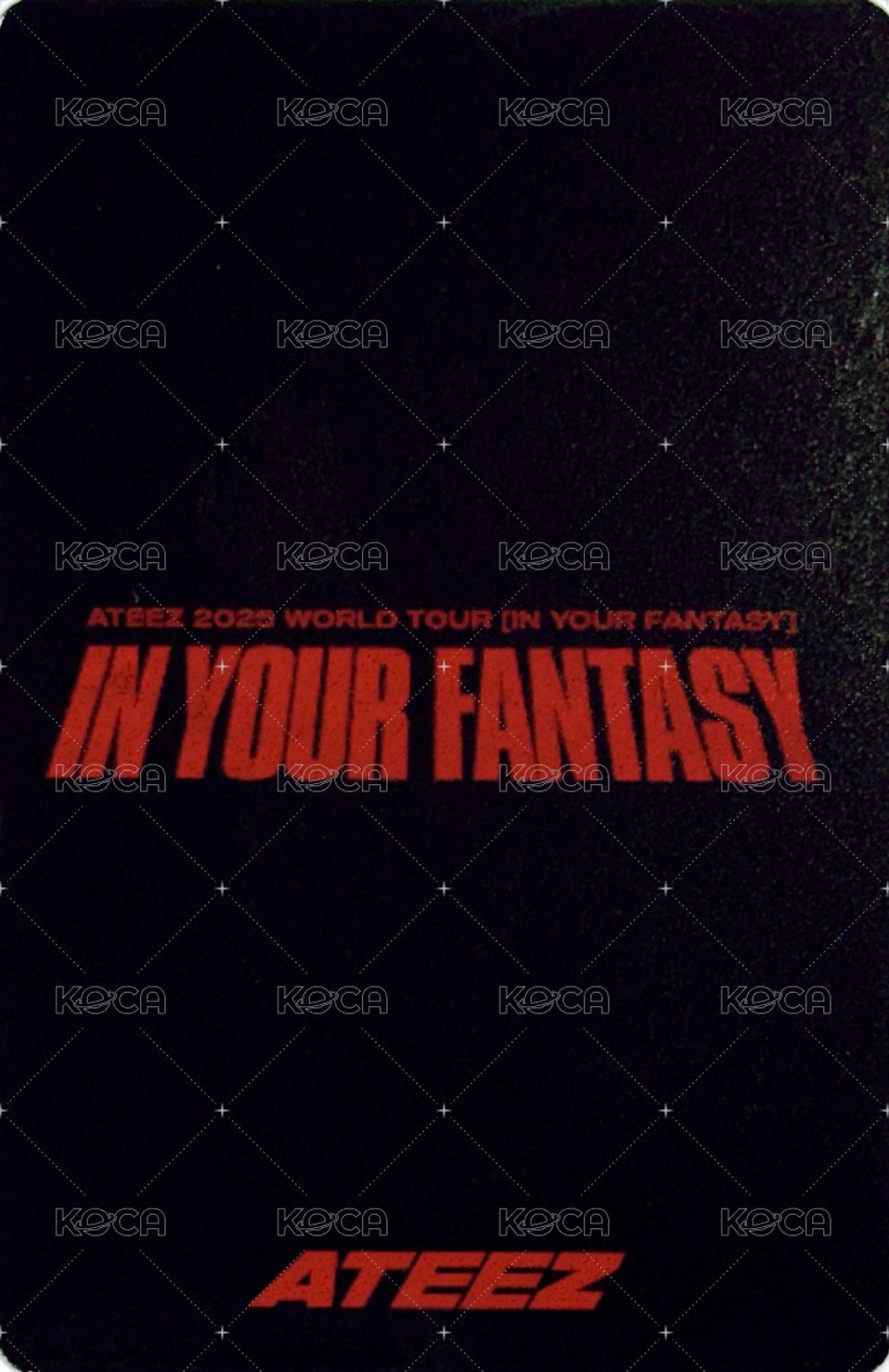 IN YOUR FANTASY 隨機卡 日場周邊 背面