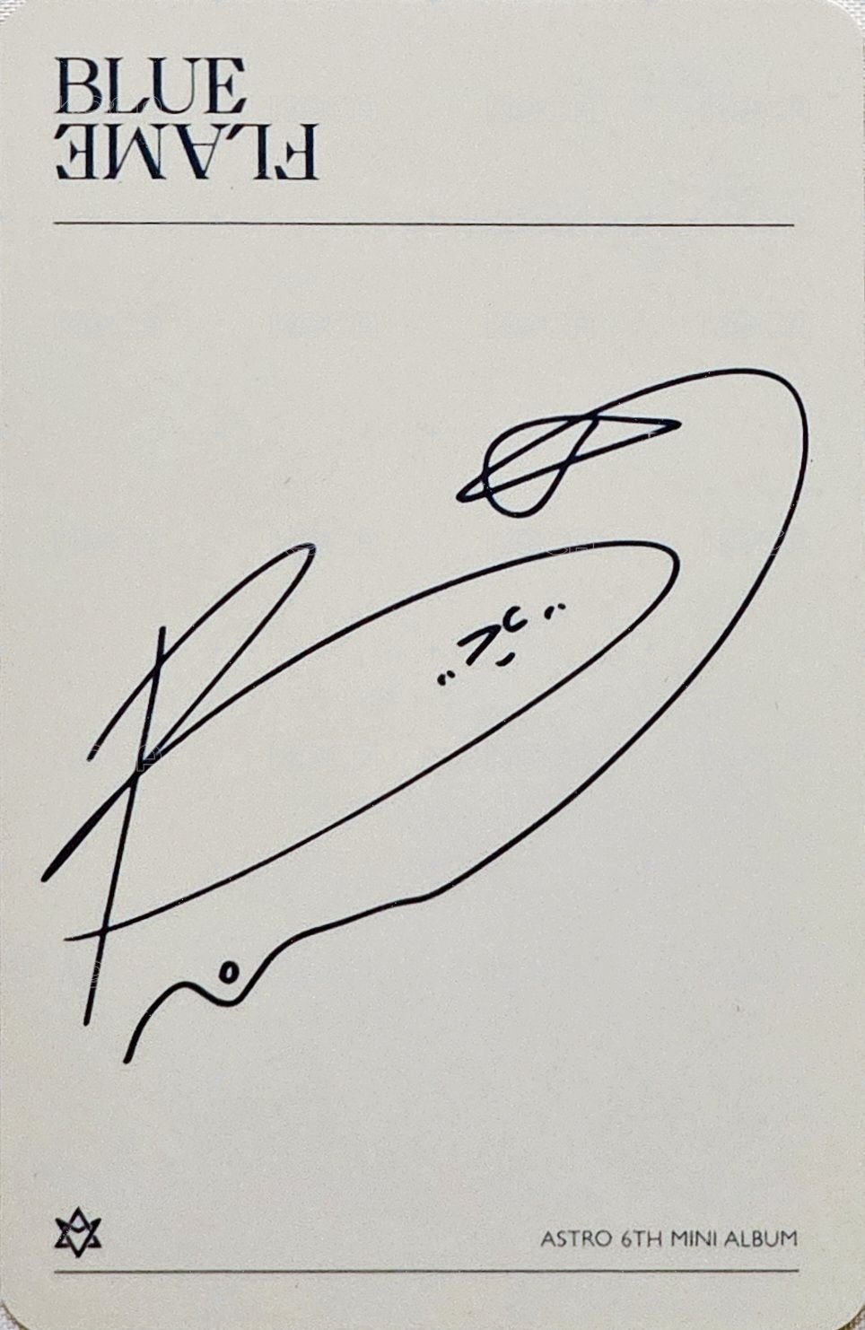 藍火 專輯卡 The Story ver. 背面