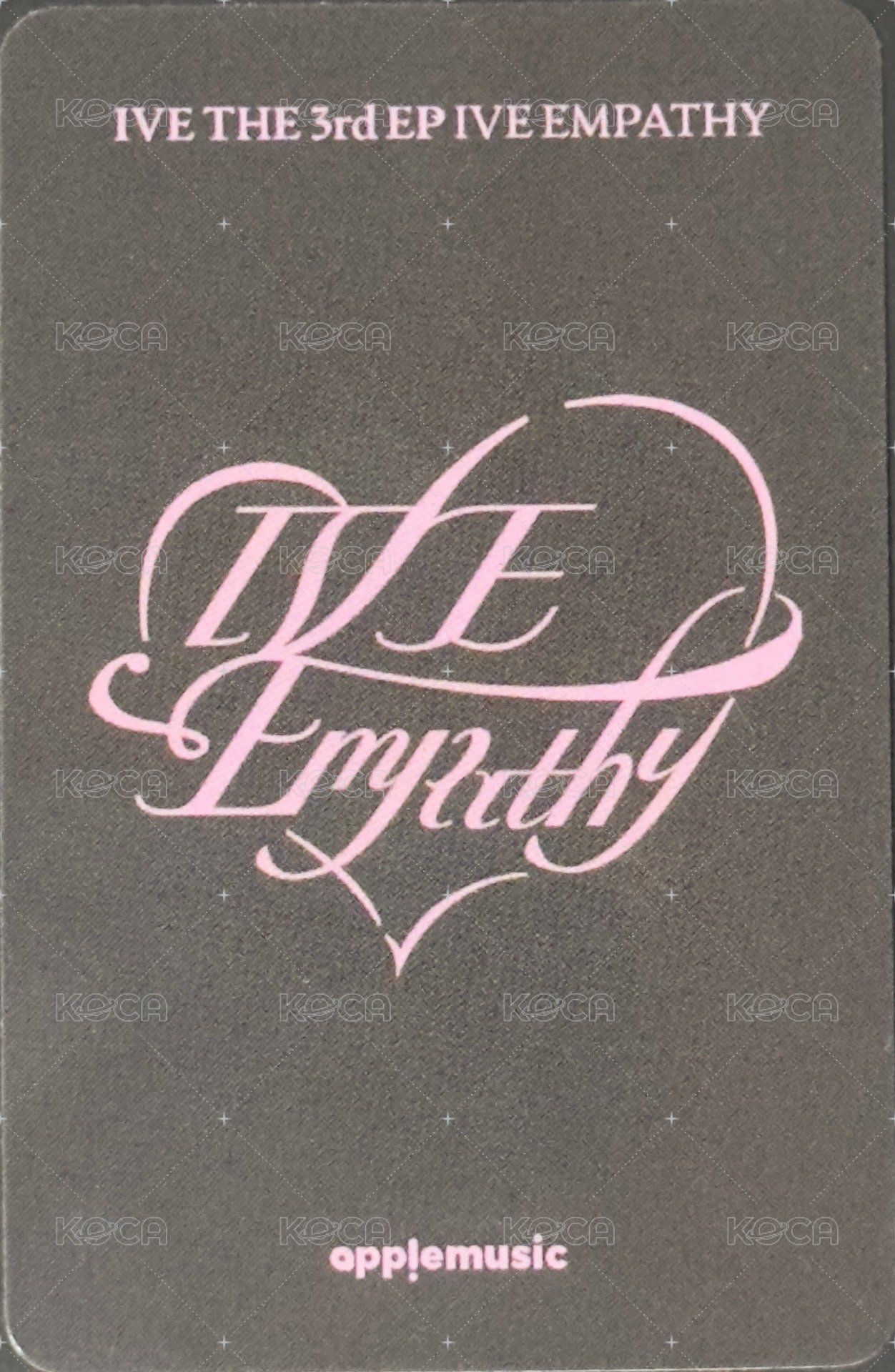 IVE EMPATHY am 特典卡 羽毛ver. 背面