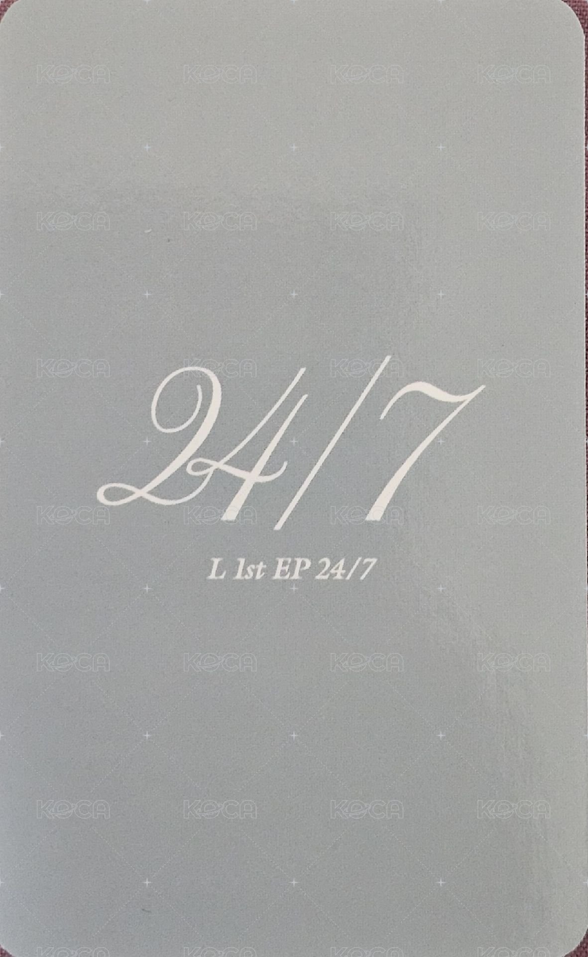 24/7 jjmuze 線下 1.0 簽售卡  背面