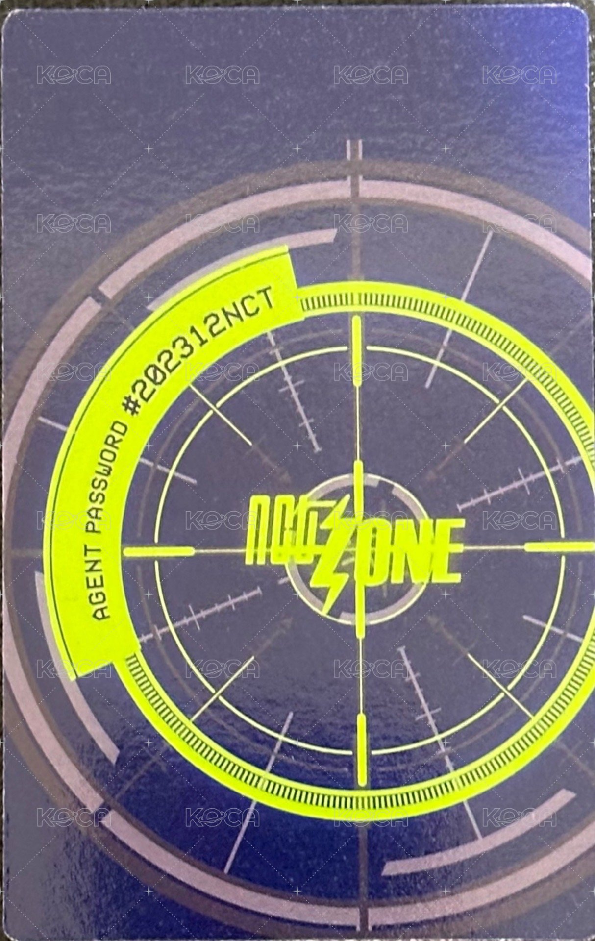 NCTZONE ost 專輯卡 要員卡 背面